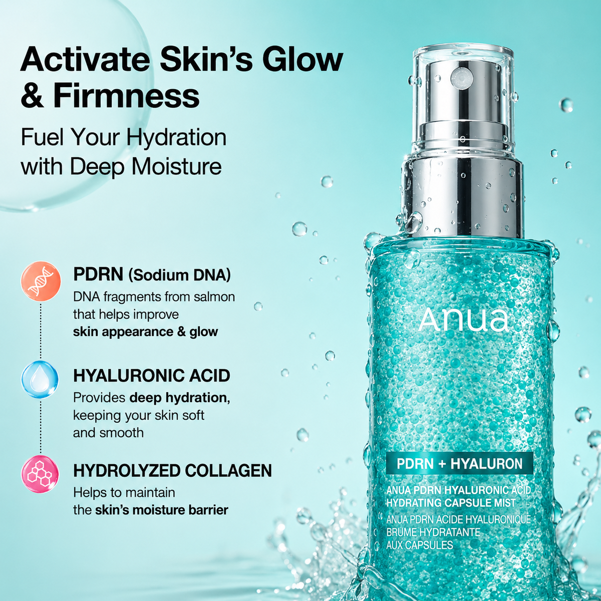 Anua PDRN Hyaluron Hydrating Capsule Mist