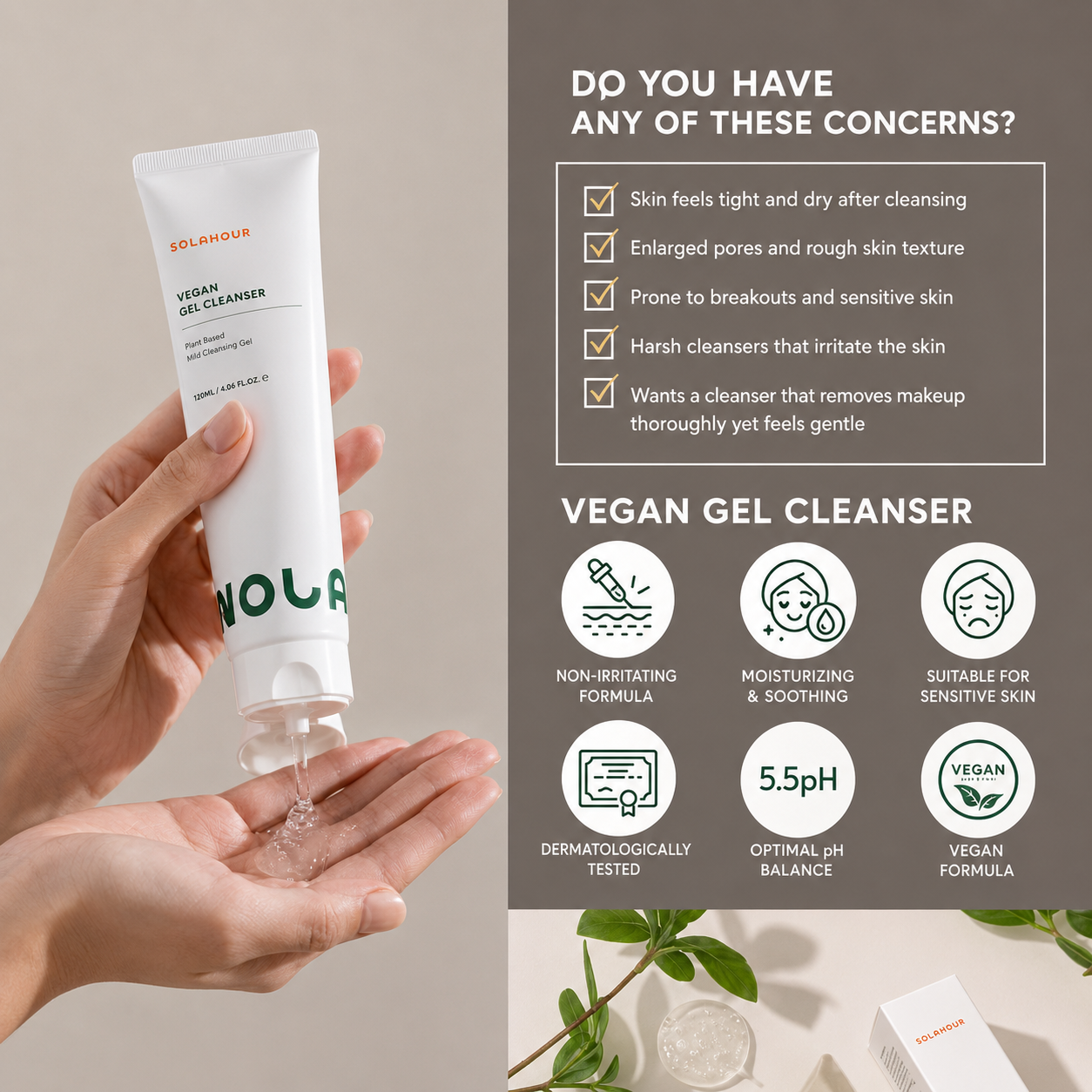 NOLAHOUR Vegan Gel Cleanser 4.06 fl. oz